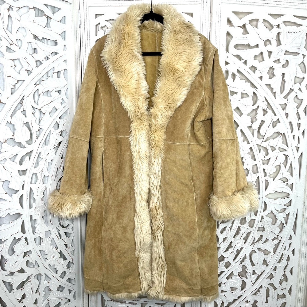 Wilsons Leather Tan Penny Lane Coat